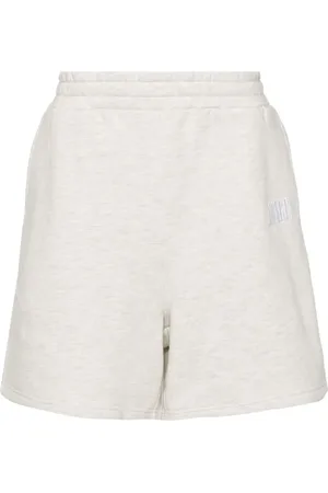 AWAKE NY Embroidered-logo cotton track shorts