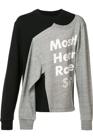 MOSTLY HEARD RARELY SEEN Logo print slit sweatshirt