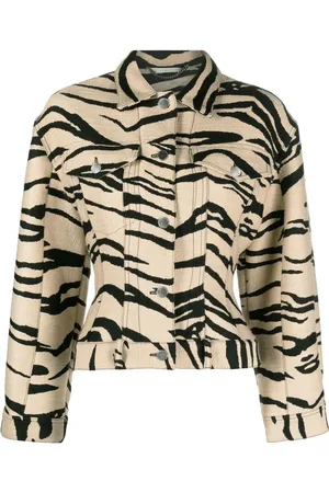 Stella McCartney Zebra-print trucker jacket