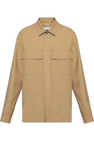 Jil Sander Embroidered-logo shirt jacket
