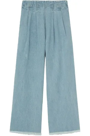 SEA Pleat-detail wide-leg jeans