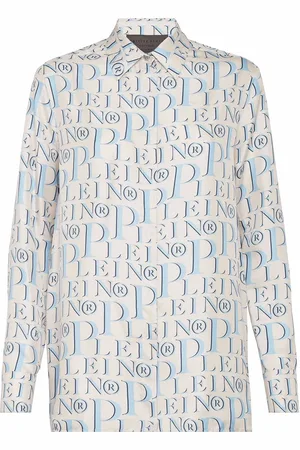 Philipp Plein All-over logo-print tailored shirt