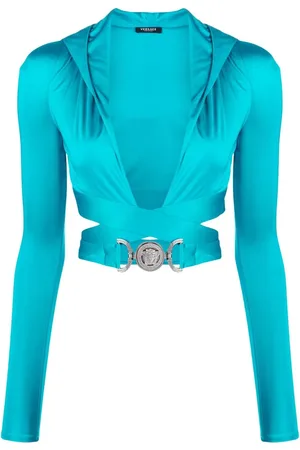 VERSACE Medusa Biggie crop hoodie