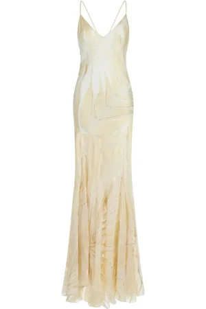 Roberto Cavalli Satin maxi dress
