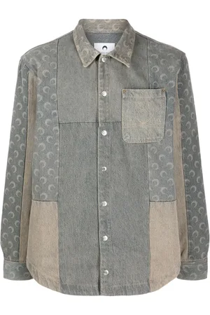 Marine Serre Regenerated Denim shirt
