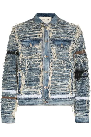 1017 ALYX 9SM X Blackmeans shredded denim jacket