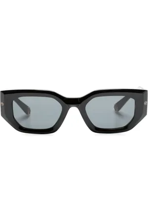 Philipp Plein Logo-lettering rectangle-frame sunglasses