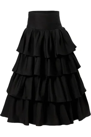Carolina Herrera Tiered midi skirt