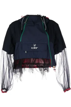 Kolor Logo-print hooded blouson jacket