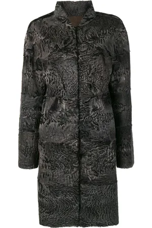 LISKA Beatrice fur trimmed coat