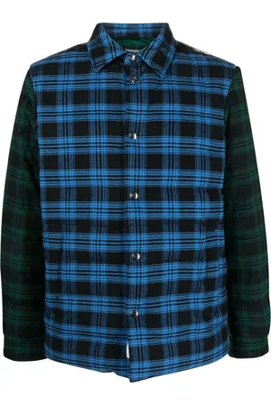 Woolrich Panelled check-pattern shirt jacket