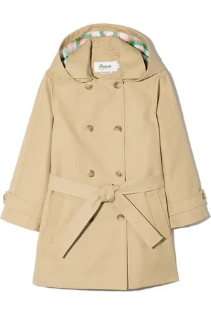 BONPOINT Double-breasted hooded trench coat