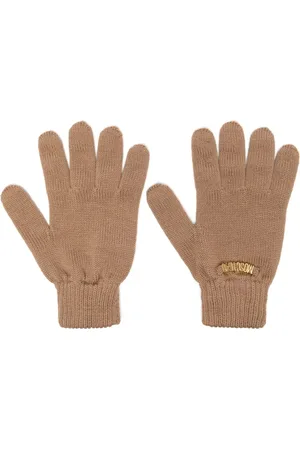 Moschino Logo-lettering gloves