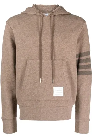 Thom Browne Stripe-detail knit hoodie
