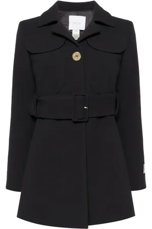 Patou Belted virgin-wool coat