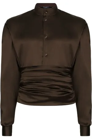Dolce & Gabbana Ruched silk shirt
