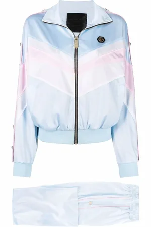 Philipp Plein Logo-embroidered striped tracksuit set