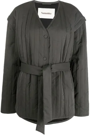 Nanushka Quilted detachable-sleeve jacket