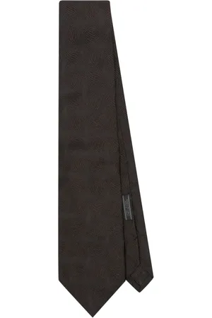 Prada 2000s patterned-jacquard silk tie