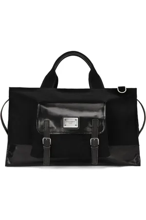 Dolce & Gabbana Logo-tag canvas holdall bag