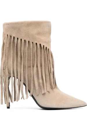 Pinko 120mm fringe-detail ankle boots