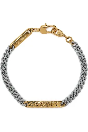 CAPSULE ELEVEN Two-tone curb-chain bracelet