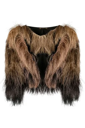 Gucci 2010s two-tone feather sleeves