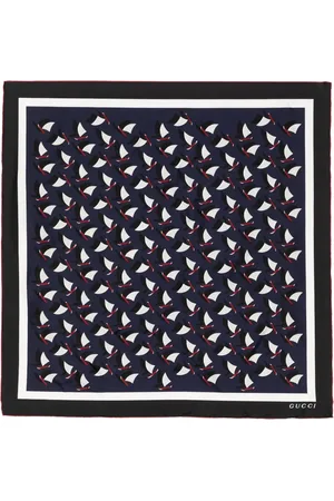 Gucci Abstract-pattern organic silk scarf