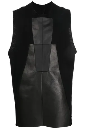 Rick Owens Panelled-design cotton tank top