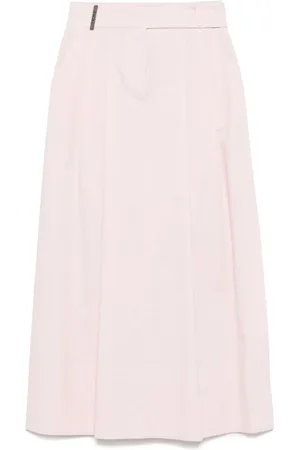 PESERICO SIGN Poplin midi skirt
