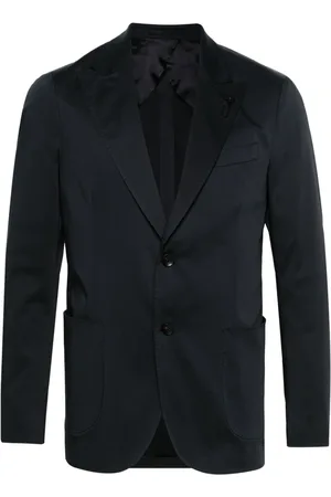 LARDINI Single-breasted cotton blazer