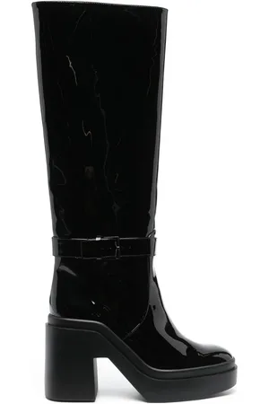 Robert Clergerie Glossy-finish heeled boots