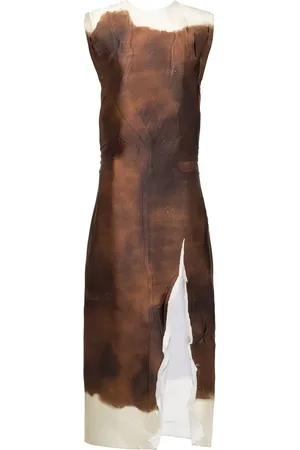 Prada Satin printed maxi dress