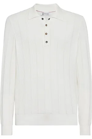 Brunello Cucinelli Long-sleeve cotton polo shirt
