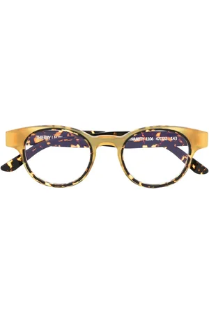 THIERRY LASRY Round-frame tortoiseshell glasses