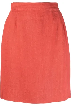 CHANEL 1980s high-waisted linen skirt