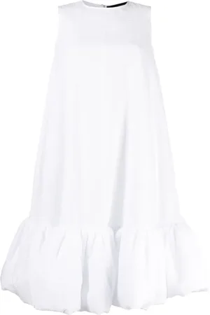 MELITTA BAUMEISTER Puffball hem sleeveless cotton dress