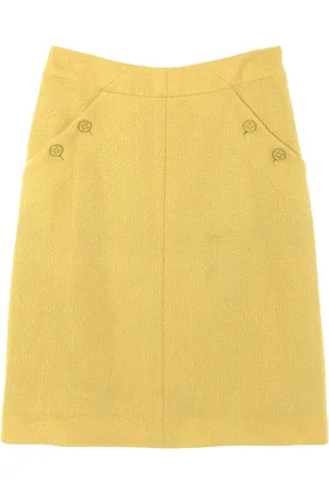 CHANEL 1986-1988 textured skirt