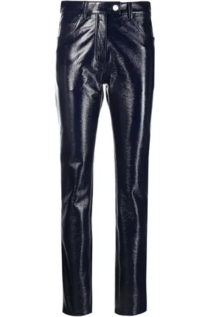 Courrèges Straight-leg vinyl trousers