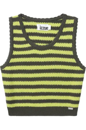 Izzue Knitted striped cotton top