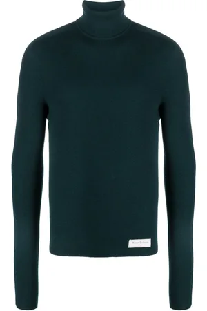 Balmain Logo-patch ribbed-knit jumper