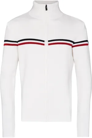 Fusalp Horizontal-stripe zip-up cardigan
