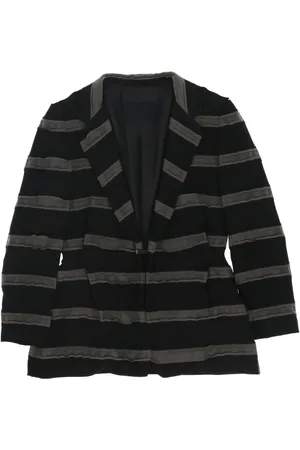Lanvin 2003 striped silk blazer