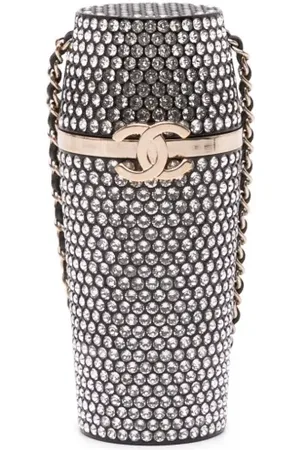 CHANEL 2021 Crystal Lipstick Case on Chain vanity bag