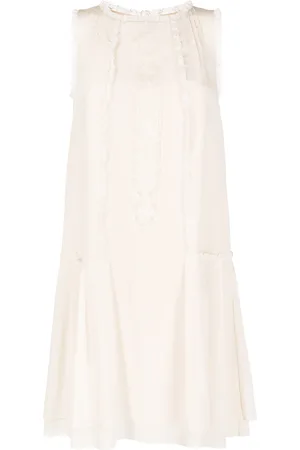 SHIATZY CHEN Silk lace panelled dress