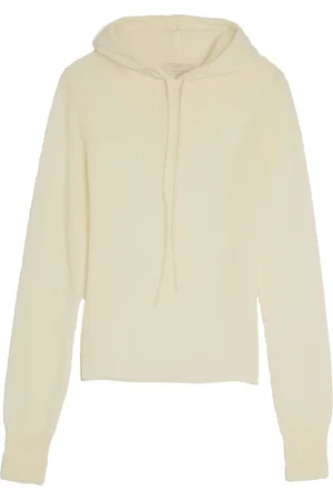 AMOMENTO Sheer knitted hoodie