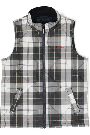 Barbour Plaid-pattern padded gilet