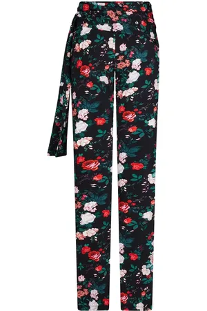 Paco rabanne Floral-print straight trousers