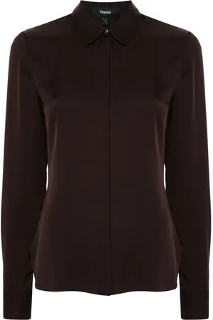 THEORY Silk georgette shirt