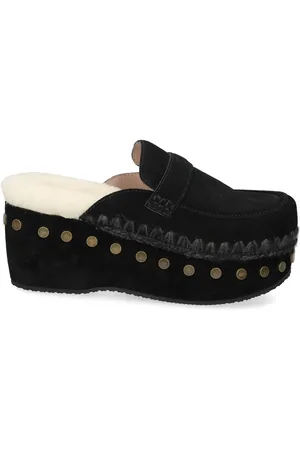 Mou 67mm suede clogs